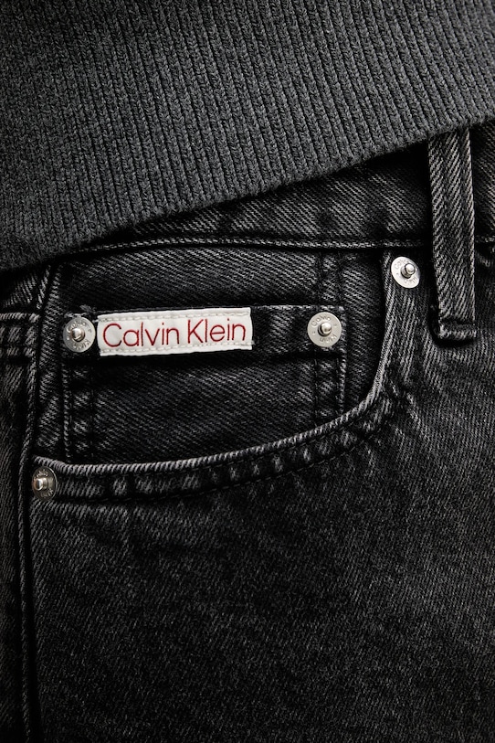 Τζιν παντελόνι Calvin Klein Jeans μαύρο LV047E627G