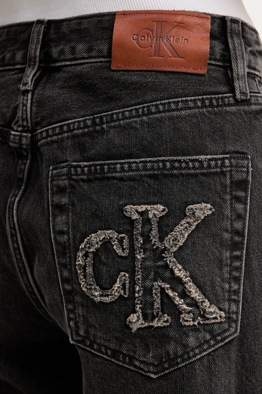 Τζιν παντελόνι Calvin Klein Jeans μαύρο LV047E905G