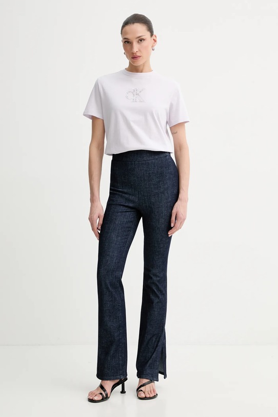 Calvin Klein Jeans jeansy LV047E749G granatowy SS26