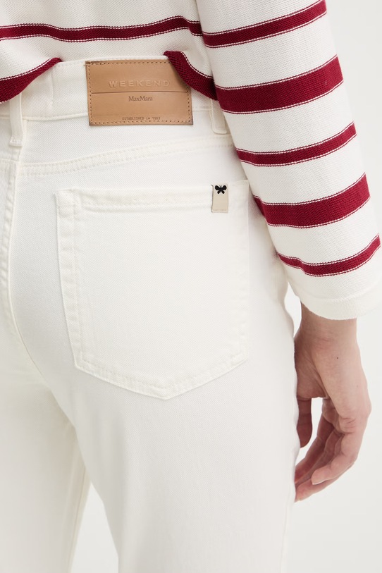 Weekend Max Mara jeansy ABITURO beżowy 2615131151600