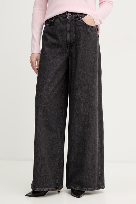 Weekend Max Mara jeansy VORTICE czarny 2615181011600