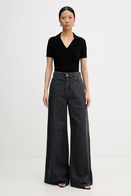 Weekend Max Mara jeansy VEGA 2615181041600 czarny SS26