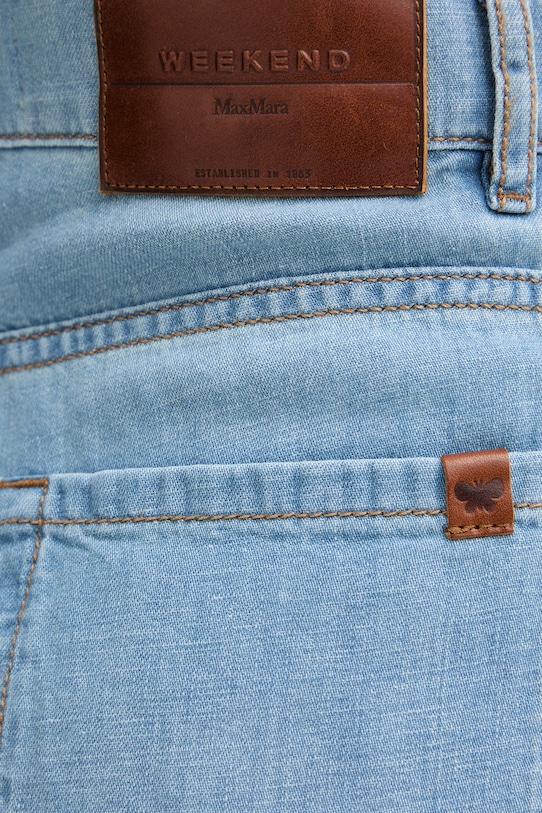 Weekend Max Mara jeansy wide leg damskie LATINO 2615181012600 niebieski