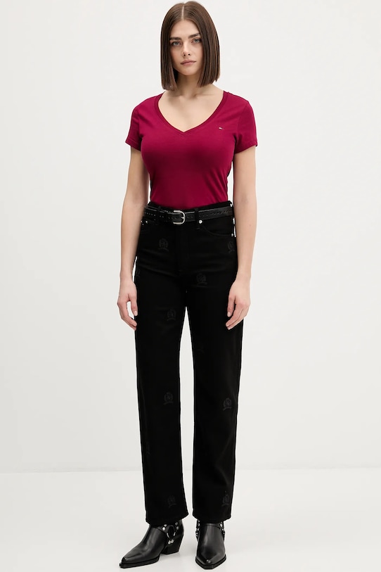 Τζιν παντελόνι Tommy Jeans DW0DW22731 μαύρο SS26