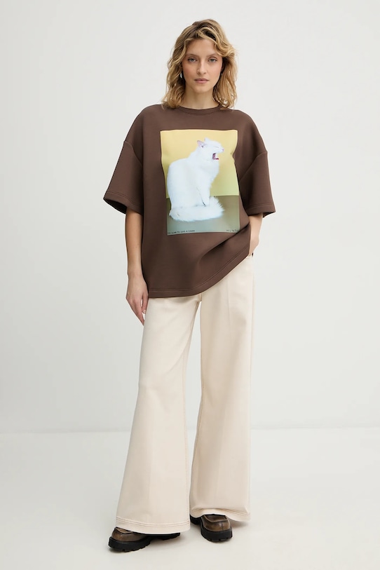 MUNTHE jeansy ROSH 254140525403 beżowy SS26