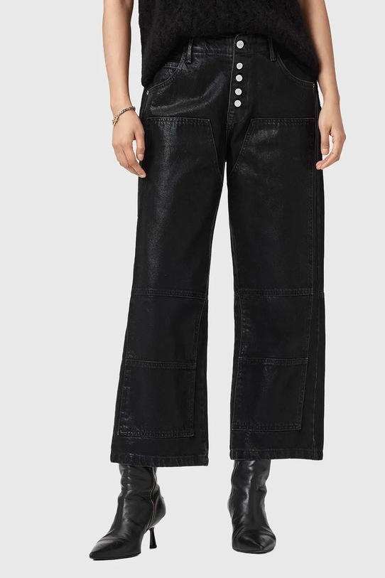 AllSaints jeansy czarny W070EB
