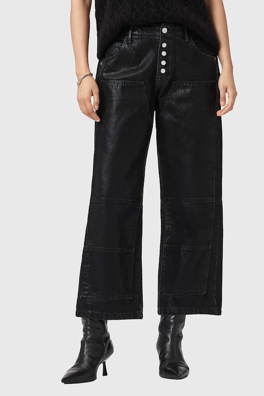 AllSaints jeansy czarny W070EB