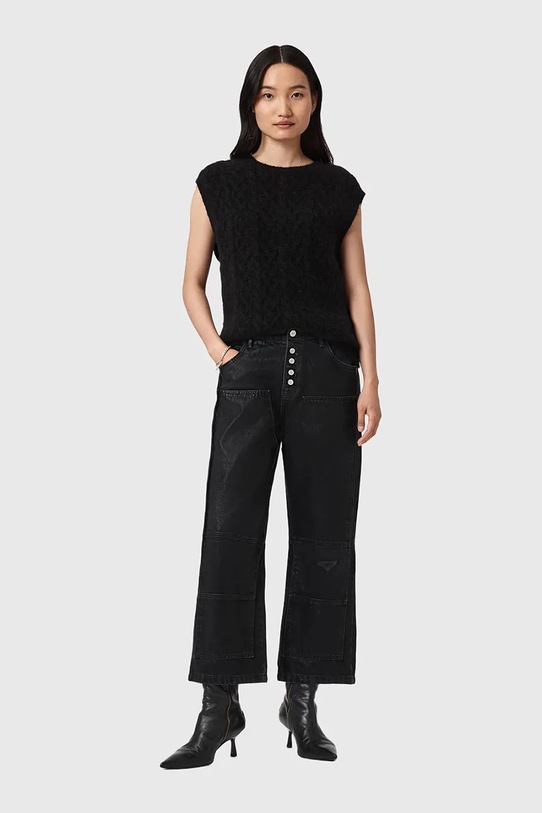 AllSaints jeansy czarny W070EB