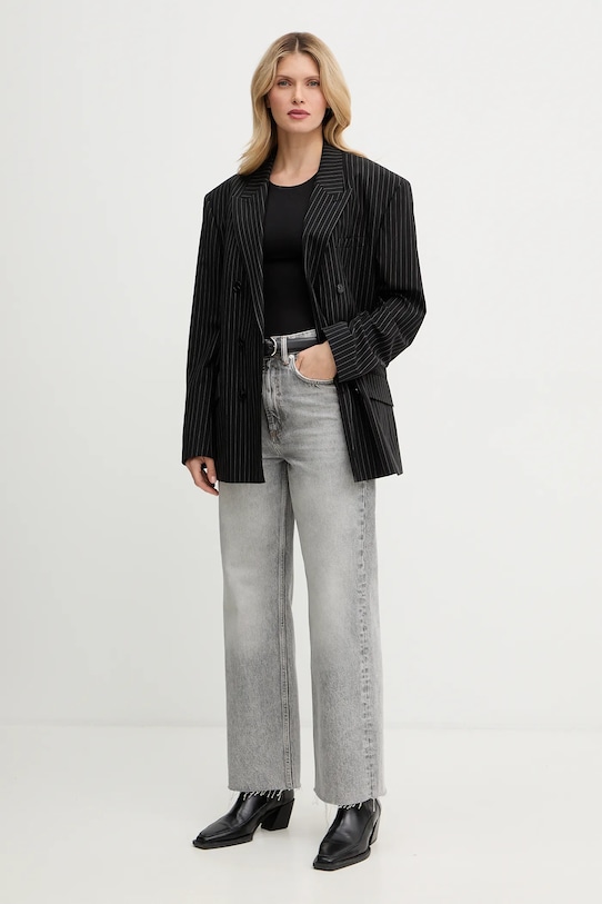 AllSaints jeansy W084ED szary SS26