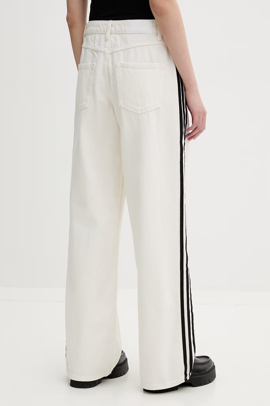 Odzież adidas Originals Firebird jeansy straight damskie KD2895 beżowy