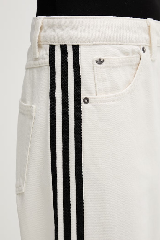 adidas Originals Firebird jeansy straight damskie KD2895 beżowy