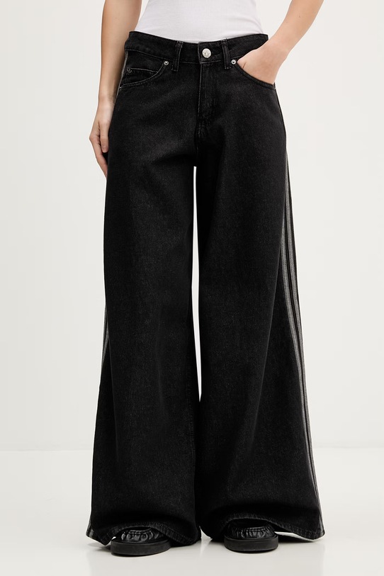 Τζιν παντελόνι adidas Originals Firebird μαύρο KD2905