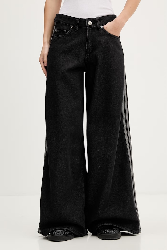 Τζιν παντελόνι adidas Originals Firebird μαύρο KD2905