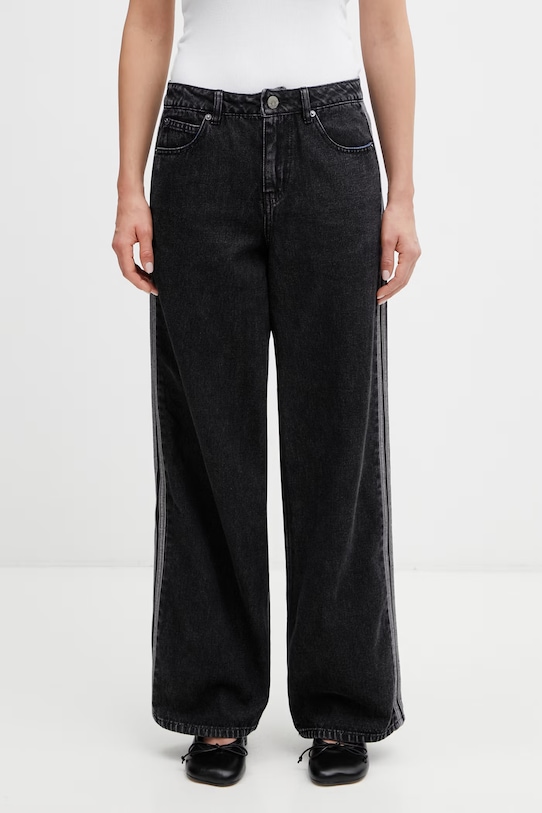 adidas Originals Firebird jeans dritti da donna nero KD2909