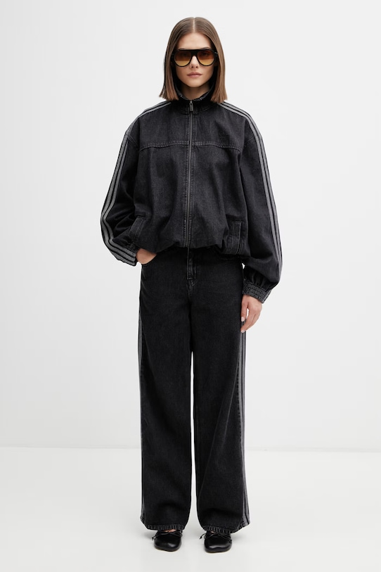 adidas Originals Firebird jeans dritti da donna KD2909 nero