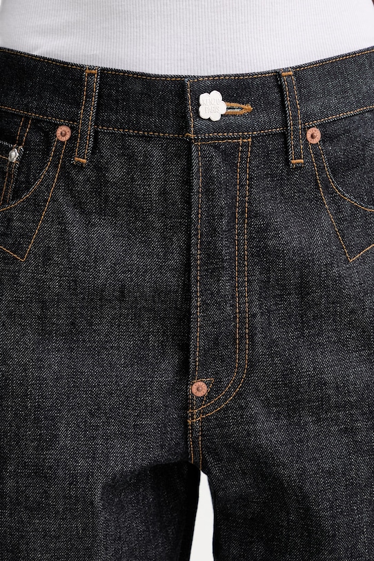 Kenzo jeansy bawełniane granatowy FG52DP2366Q0