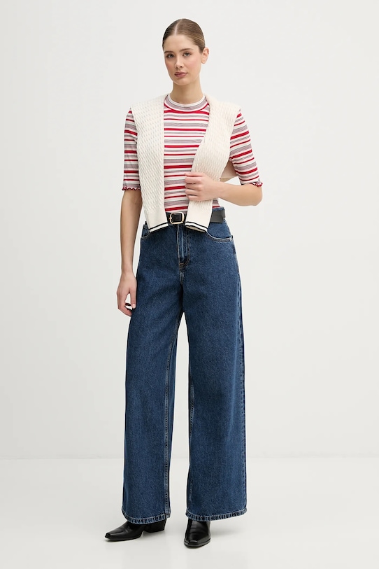 Tommy Hilfiger jeansy WW0WW47695 granatowy SS26