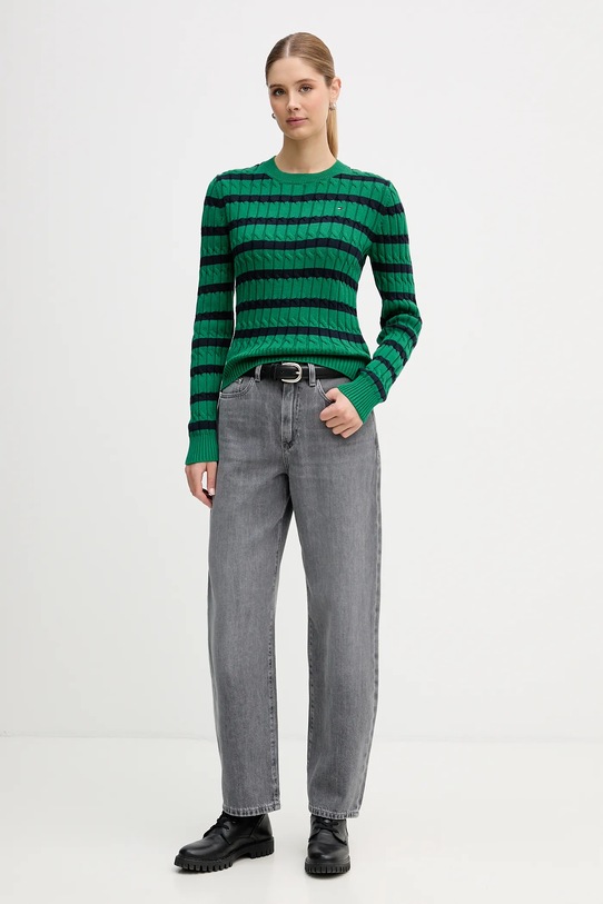 Tommy Hilfiger jeansy WW0WW47705 szary SS26