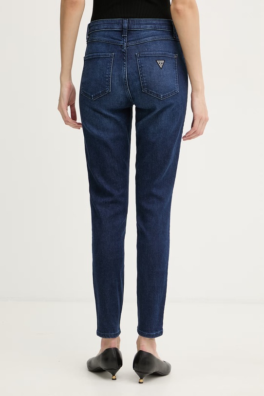 Odjeća Guess skinny traperice za žene 1981 W6RAB4.D5QQ0 mornarsko plava
