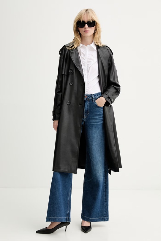 Guess jeansy W6RA1C.D6883 granatowy SS26