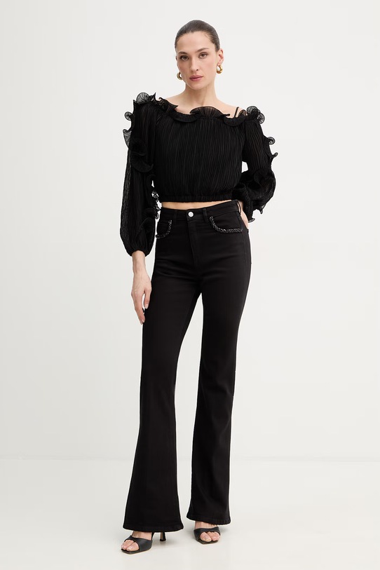 Guess jeansy BELLE W6RA1Q.D7080 czarny SS26