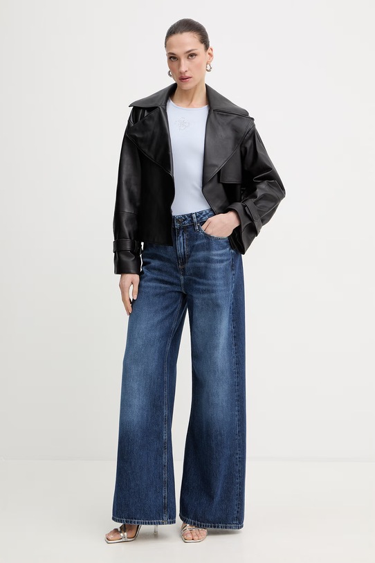 Guess jeansy W6RA82.D3Y0L granatowy SS26