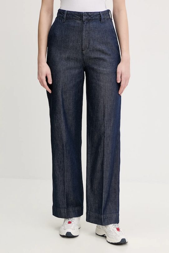 Calvin Klein spodnie tkanina granatowy LV047E725G