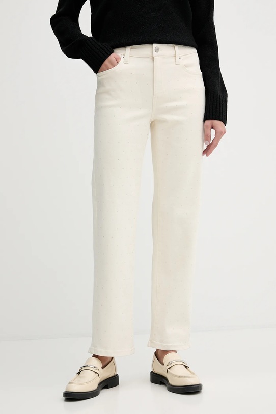 Dkny jeansy beżowy DJ6B4208