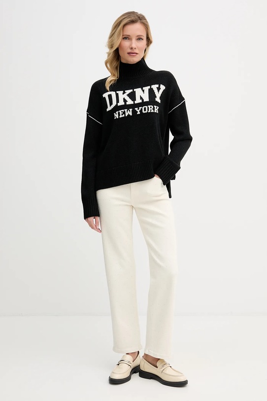 Dkny jeansy DJ6B4208 beżowy SS26