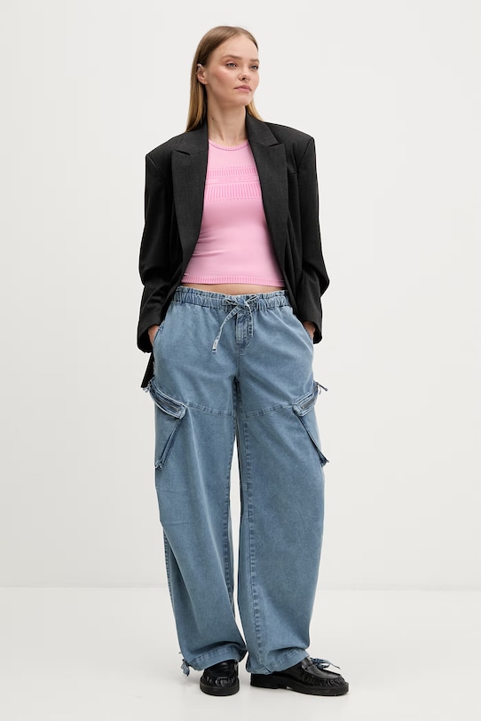 Guess Originals штани cargo жіночі W6RA2O.WK121 блакитний SS26