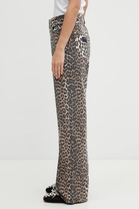 GANNI jeansy J1527 beżowy SS26