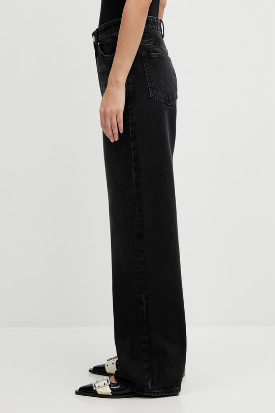 GANNI jeansy A1100086 czarny SS26