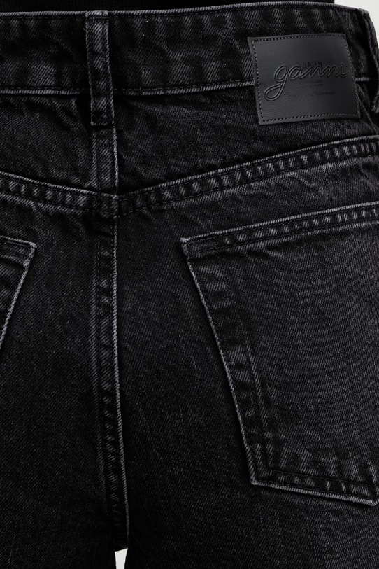 GANNI jeansy czarny A1100086