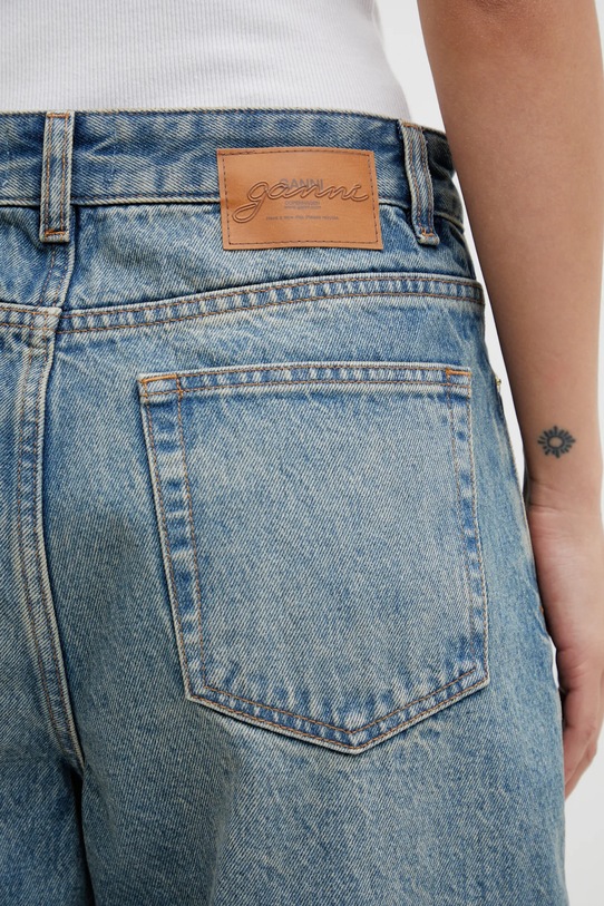 GANNI jeansy niebieski A1100097