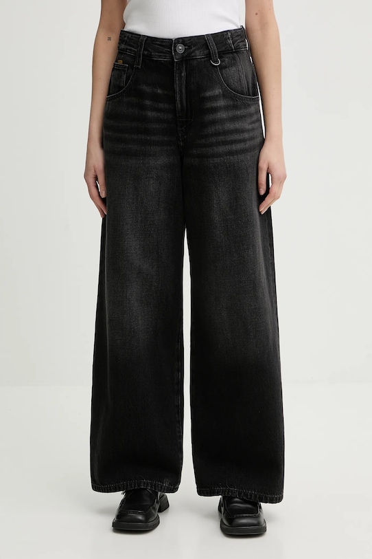 G-Star jeansy Skater High Loose Planet friendly czarny D25286.D933