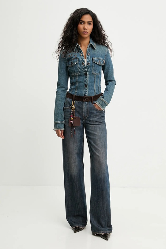 Miss Sixty jeansy 6S4JJ05500 niebieski SS26