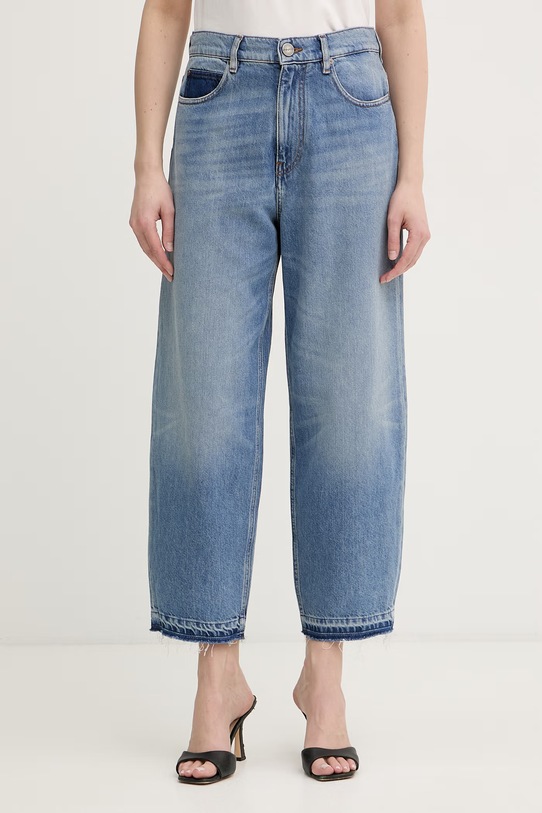 Pinko jeansy relaxed fit damskie niebieski 103857.A341