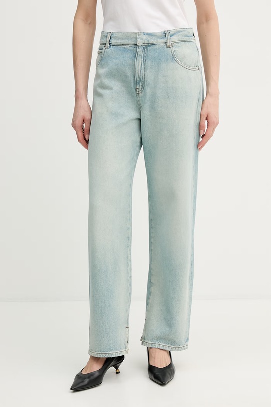 Pinko jeansy relaxed fit damskie niebieski 104600.A379