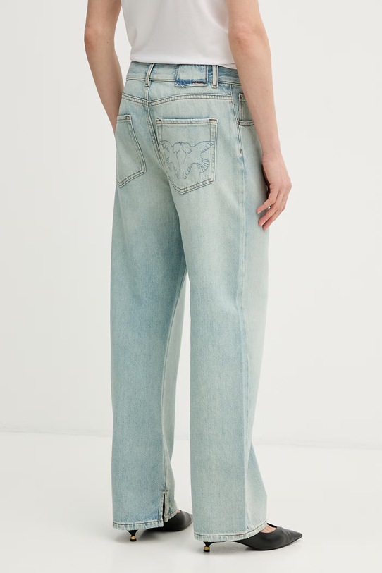 Odzież Pinko jeansy relaxed fit damskie 104600.A379 niebieski
