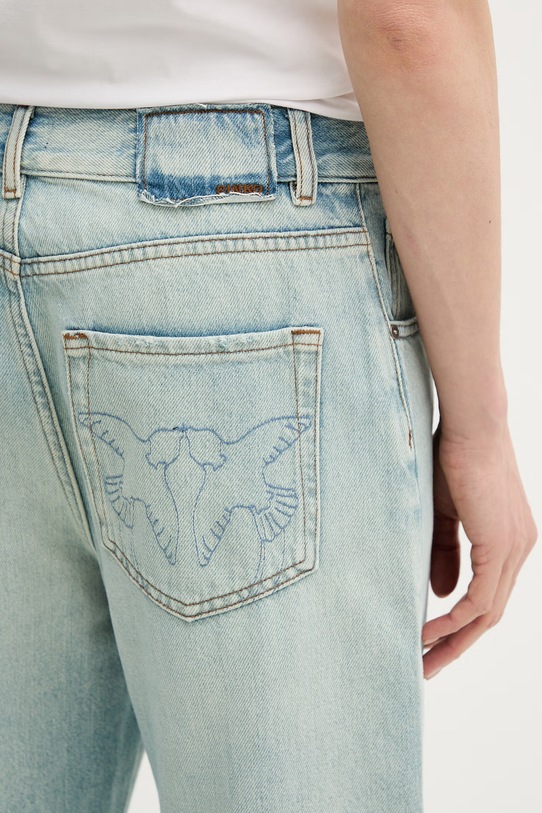 Pinko jeansy relaxed fit damskie niebieski 104600.A379
