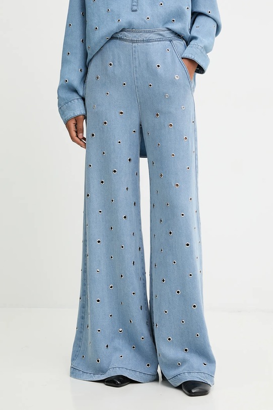 Nohavice Pinko látka modrá 106636.A33C