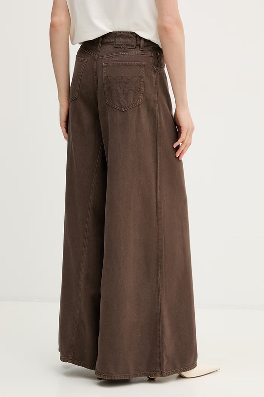 Ρούχα Pinko Τζιν relaxed fit Γυναικεία 106228.A32P καφέ