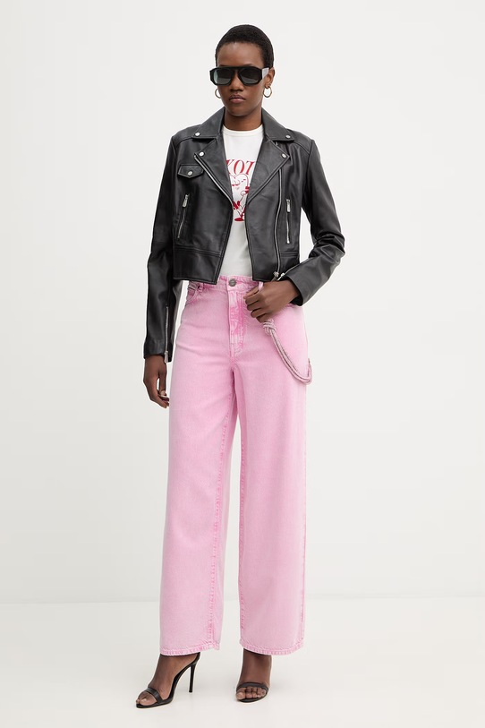 Τζιν παντελόνι Pinko 104601.A33R ροζ SS26
