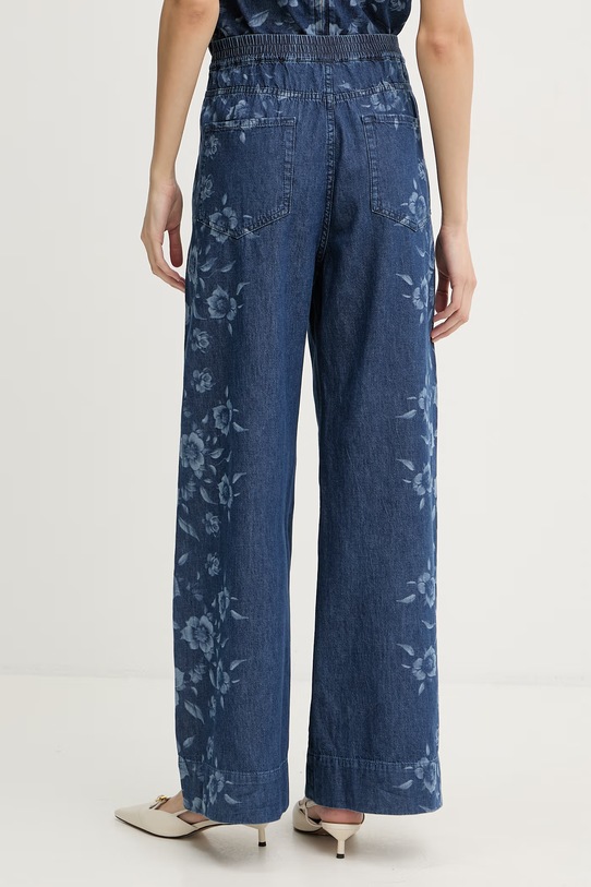 Odzież Pinko jeansy wide leg damskie 105787.A342 niebieski
