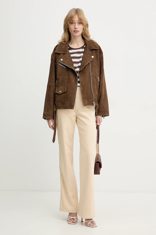 Patrizia Pepe jeansy 8P0487.D006 beżowy SS26