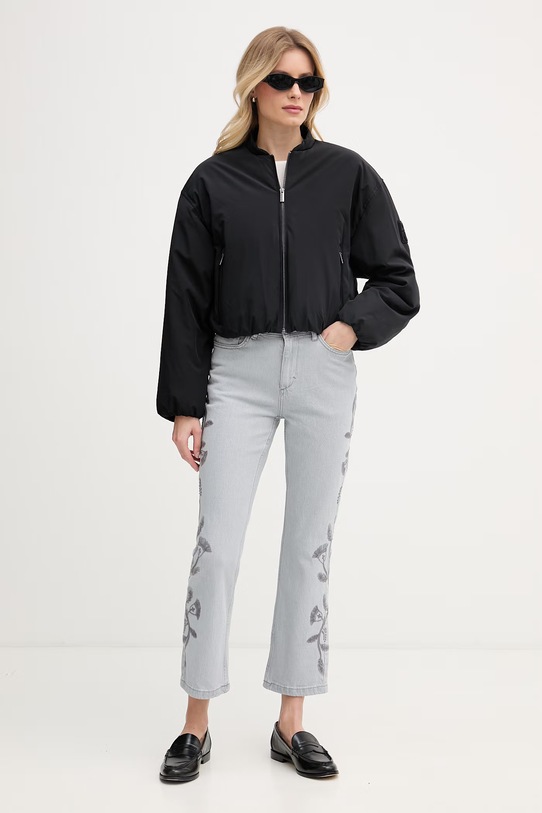 Hoss Intropia jeansy flare damskie 8023248 szary SS26