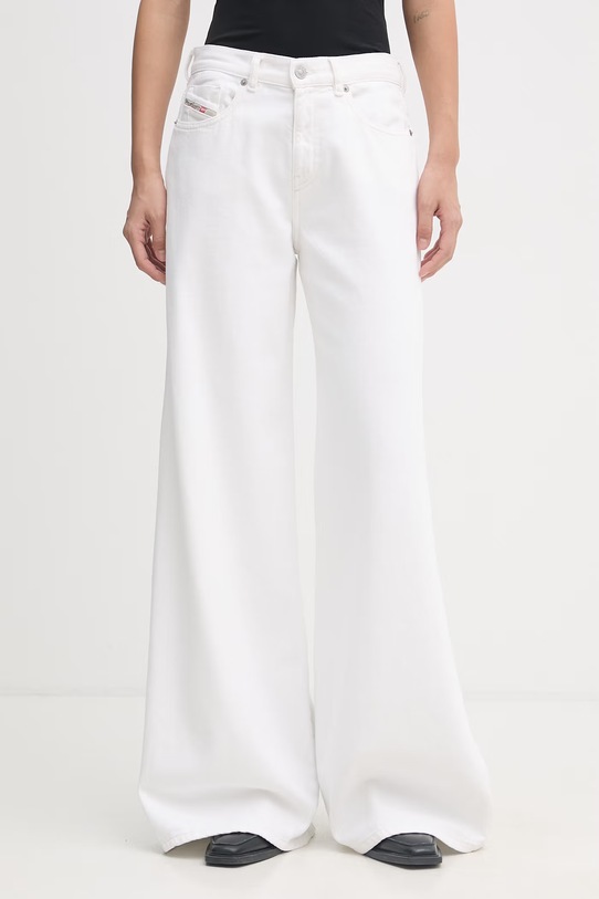 Diesel jeansy wide leg damskie 1979 D-AKEMI L.32 biały A03624.09N92
