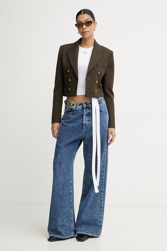 Diesel jeansy wide leg damskie 1996 D-SIRE-S4 L.32 A21717.0ADCD niebieski SS26