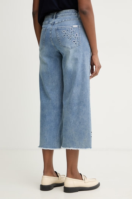 Odzież Joseph Ribkoff jeansy wide leg damskie 262915 niebieski