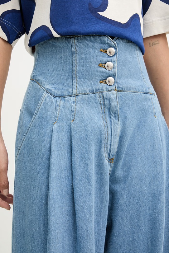 ERMANNO Firenze τζιν φαρδιά γυναικεία μπλε D48EP084EJ4